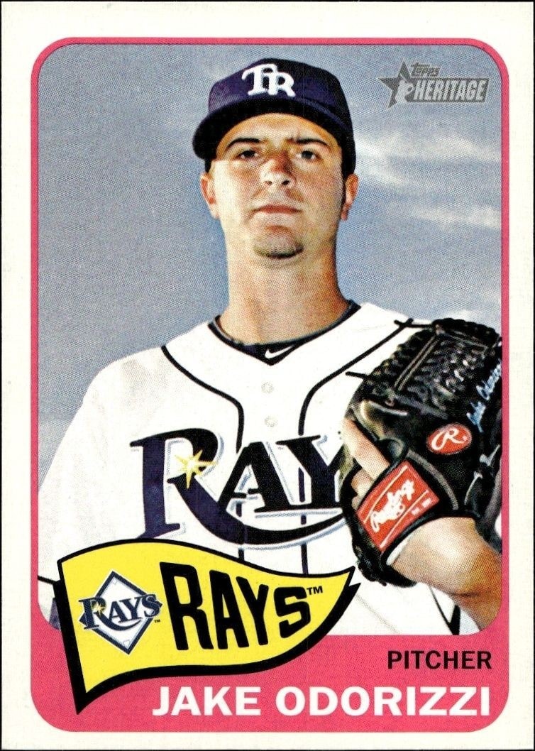 2014 Topps Heritage Jake Odorizzi #68 trading card