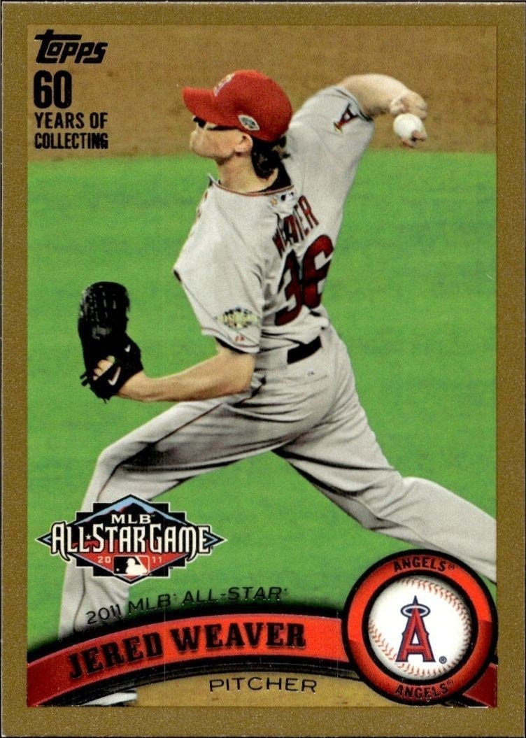 2011 Topps Update Series Jered Weaver #US50 trading card