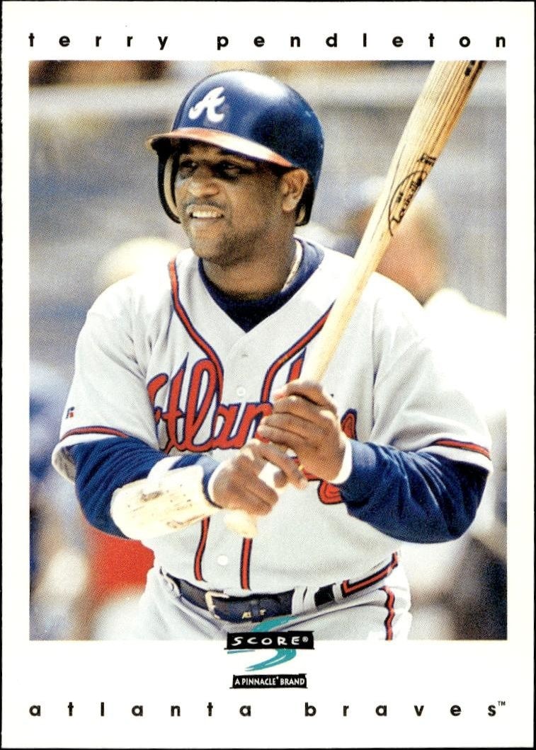 1997 Pinnacle Score Terry Pendleton #3 trading card