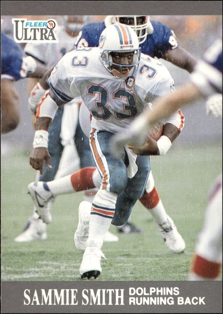 1991 Fleer Ultra Sammie Smith #93 football trading card front