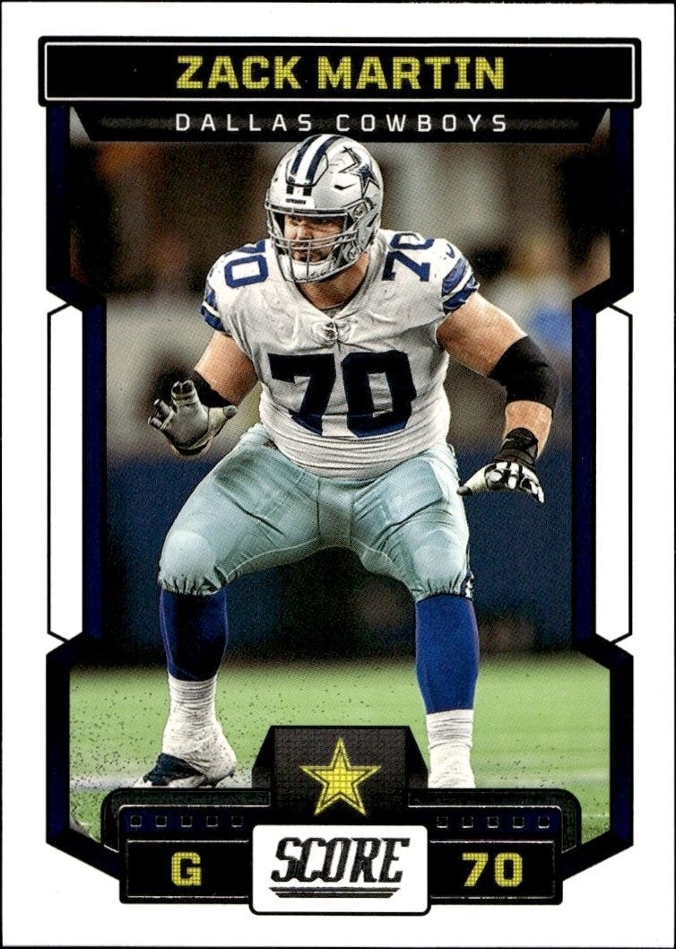 2023 Panini Score Zack Martin #232 trading card