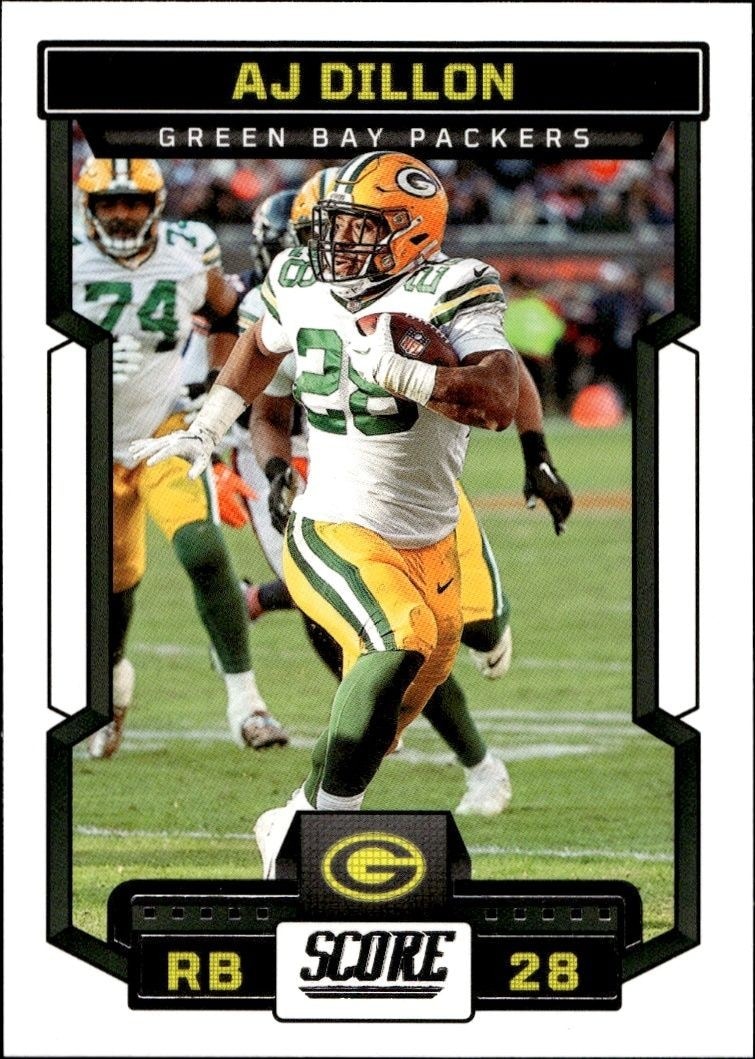 2023 Panini Score AJ Dillon #92 trading card