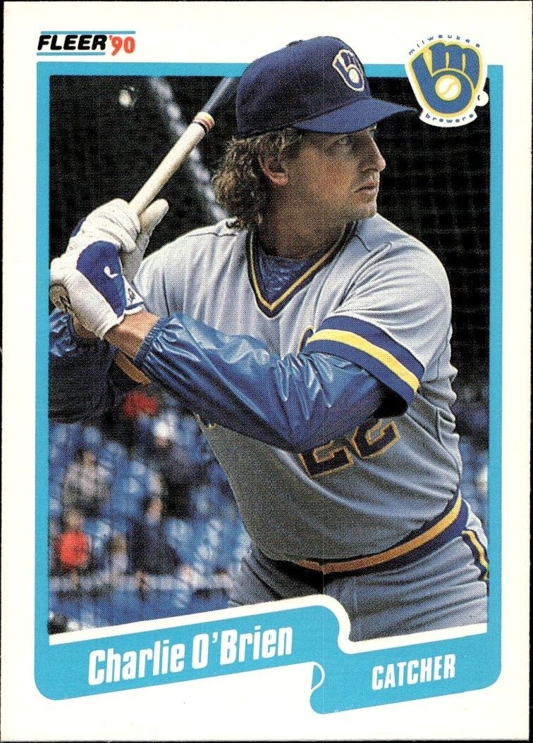 1990 Fleer Charlie O'Brien #332 trading card