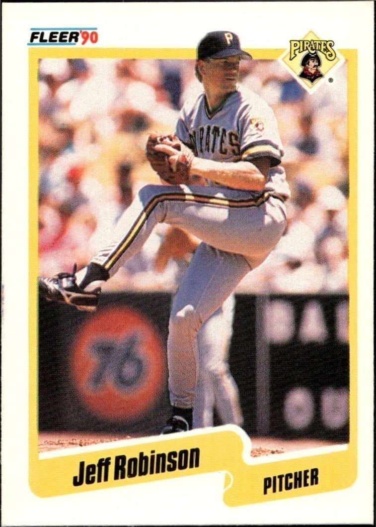 1990 Fleer Jeff M. Robinson #479B trading card