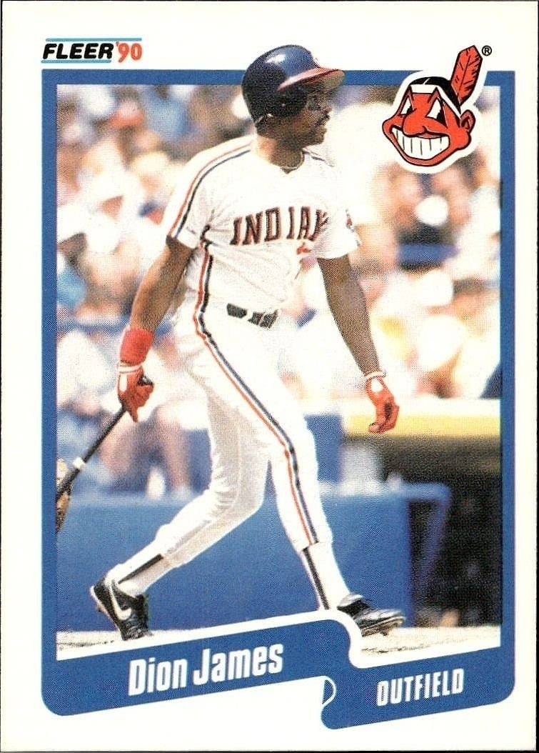 1990 Fleer Dion James #494B trading card
