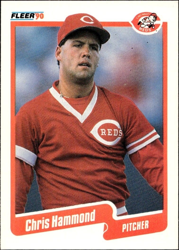 1990 Fleer Chris Hammond #421B trading card