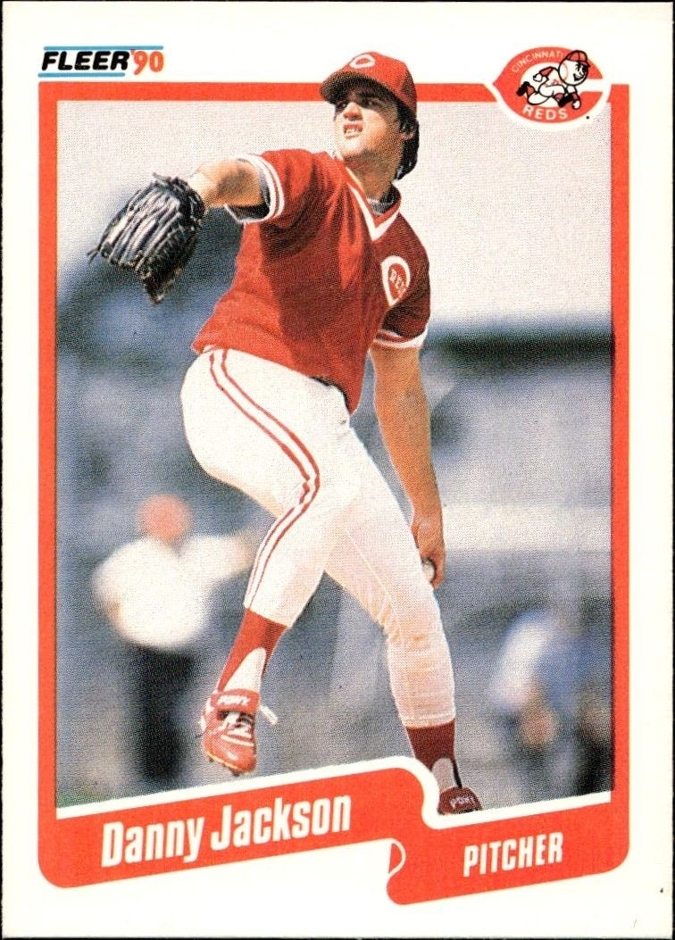 1990 Fleer Danny Jackson #422B trading card