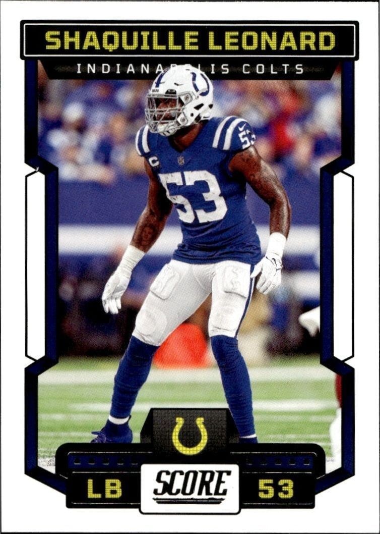 2023 Panini Score Shaquille Leonard #13 trading card