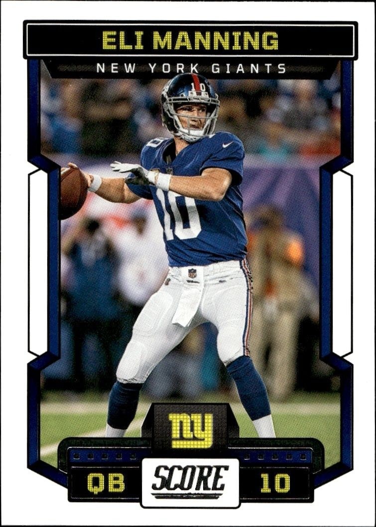 2023 Panini Score Eli Manning #241 trading card