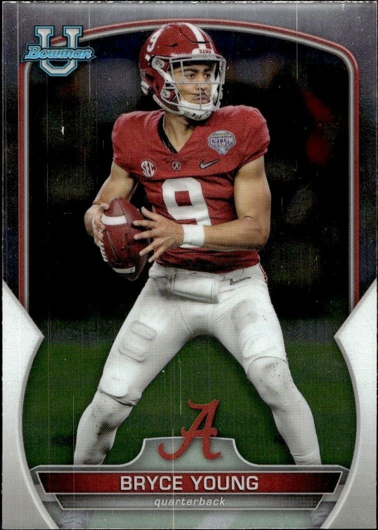 2022 Bowman University Chrome Bryce Young #1 trading card