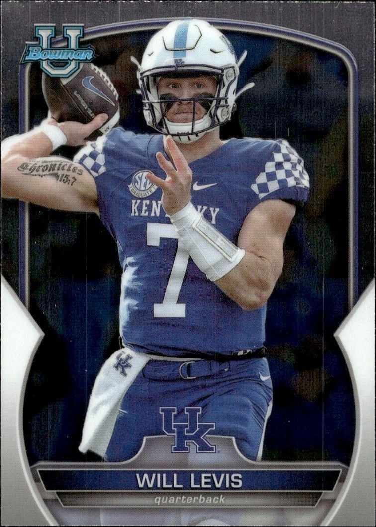2022 Bowman University Chrome Will Levis #5 trading card