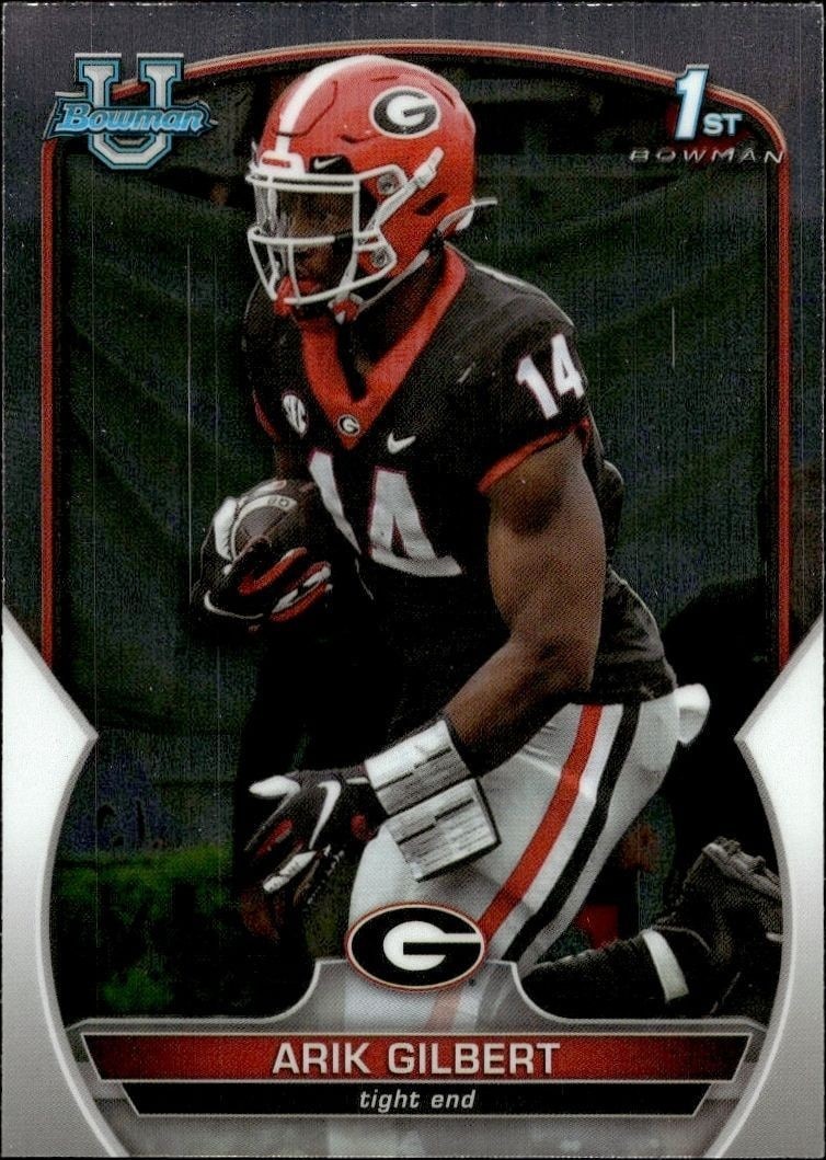 2022 Bowman University Chrome Arik Gilbert #54 trading card