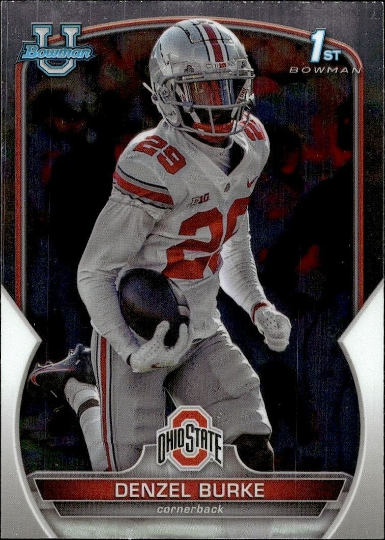 2022 Bowman University Chrome Denzel Burke #25 trading card