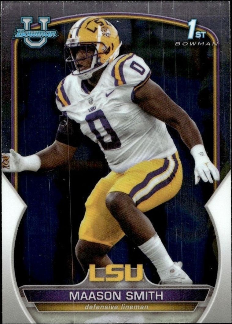 2022 Bowman University Chrome Maason Smith #9 trading card