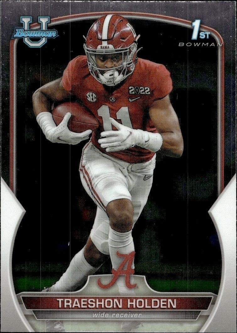 2022 Bowman University Chrome Traeshon Holden #18 trading card