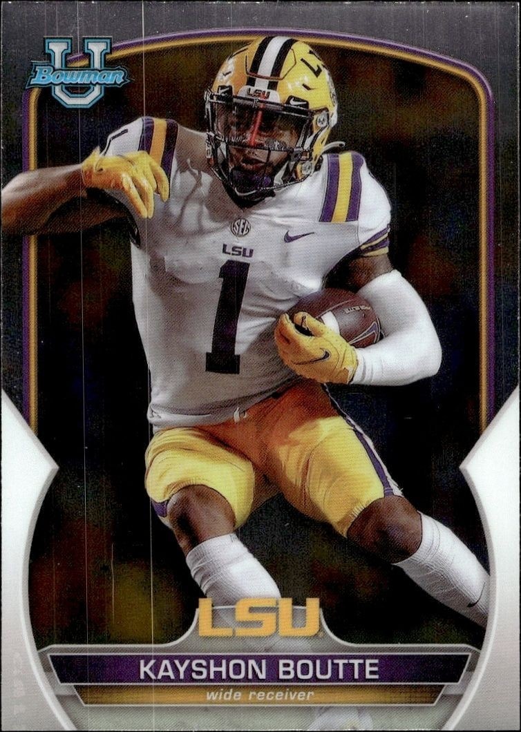 2022 Bowman University Chrome Kayshon Boutte #20 trading card