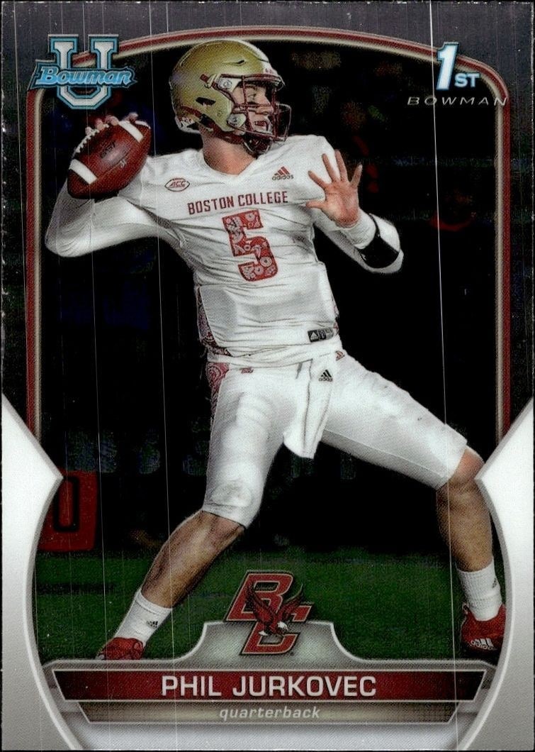 2022 Bowman University Chrome Phil Jurkovec #35 trading card