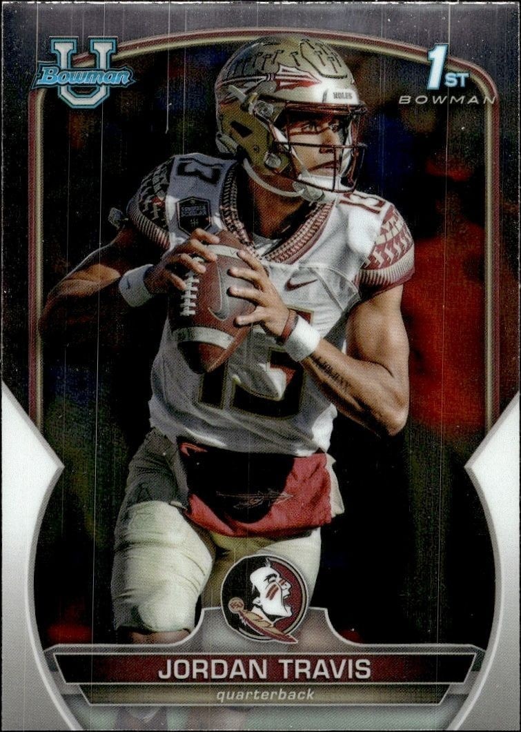 2022 Bowman University Chrome Jordan Travis #31 trading card
