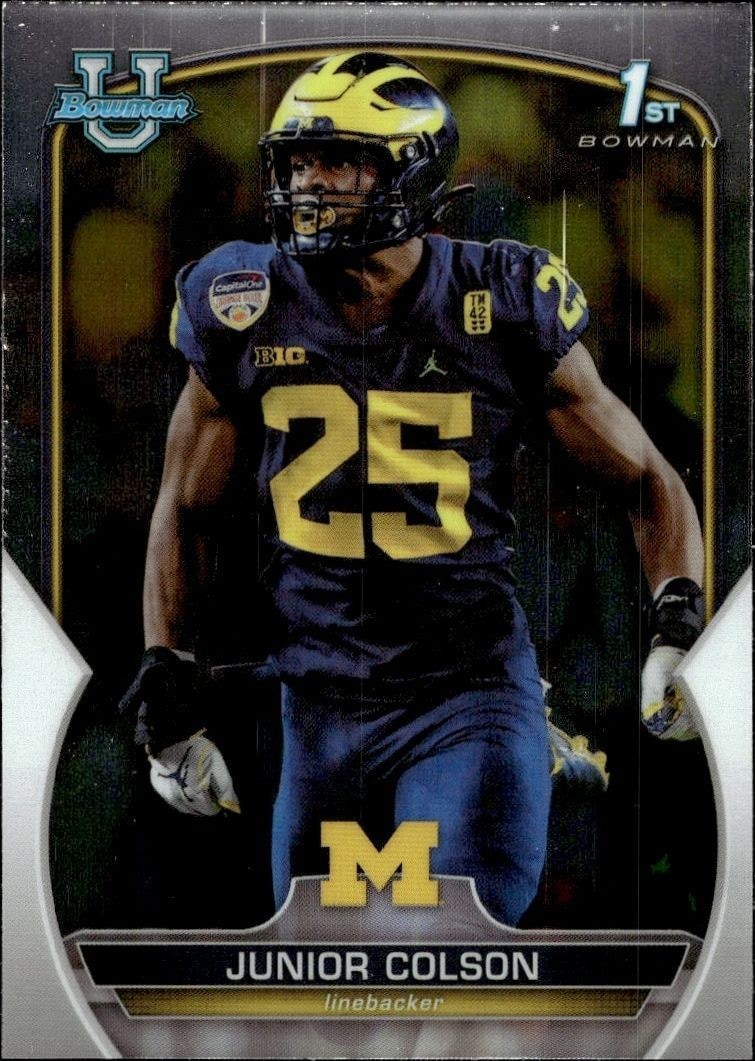 2022 Bowman University Chrome Junior Colson #47 trading card