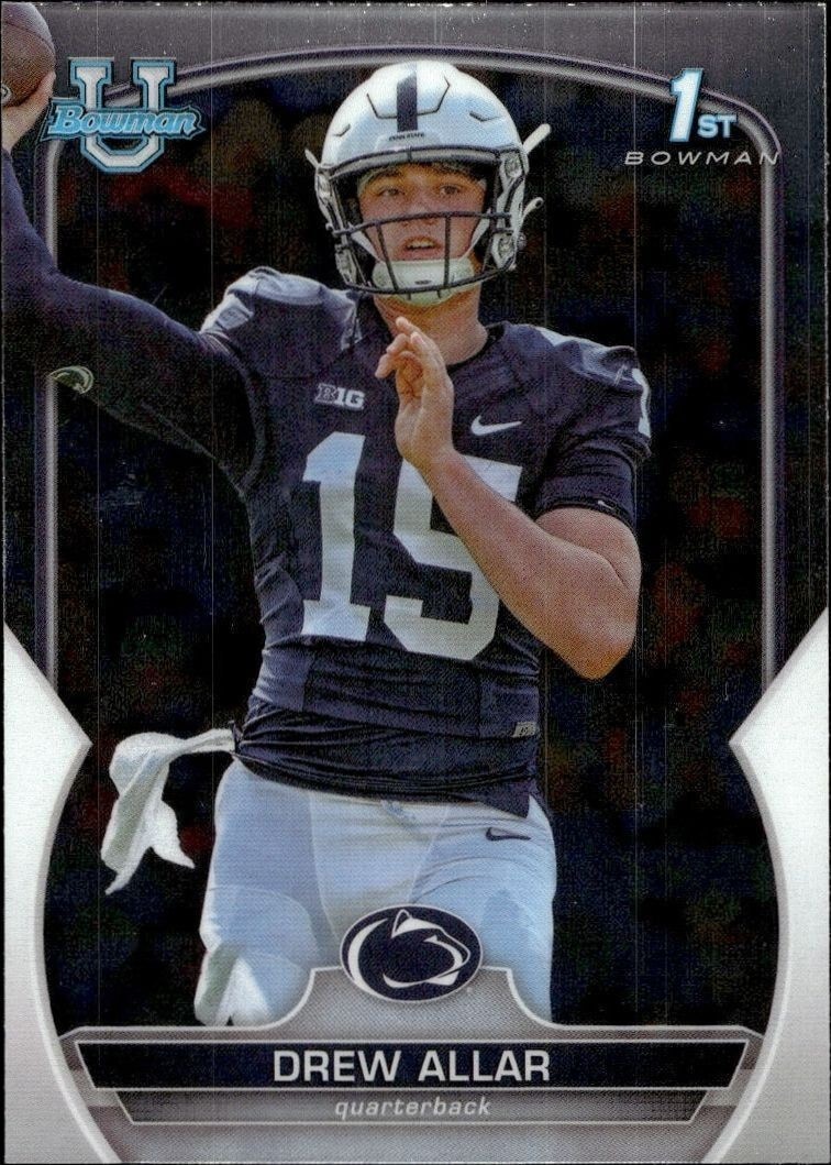 2022 Bowman University Chrome Drew Allar #59 trading card