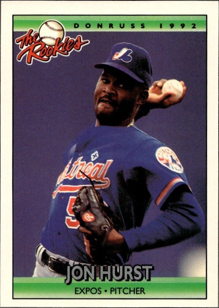 1992 Donruss The Rookies Jonathan Hurst #57 trading card