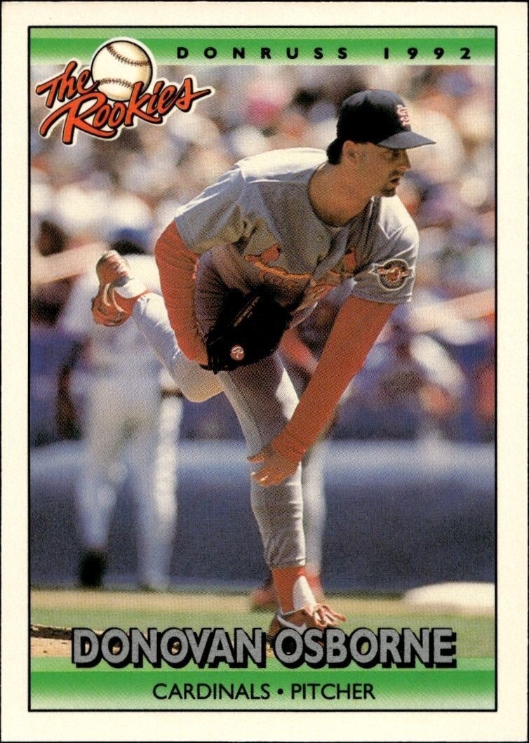 1992 Donruss The Rookies Donovan Osborne #88 trading card