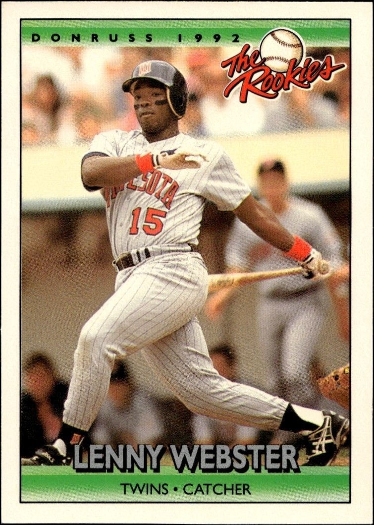 1992 Donruss The Rookies Lenny Webster #124 trading card