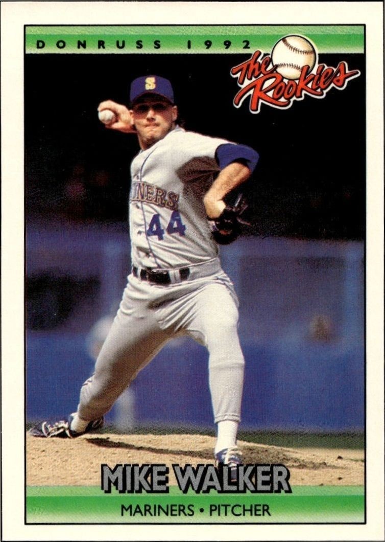 1992 Donruss The Rookies Mike Walker #122 trading card