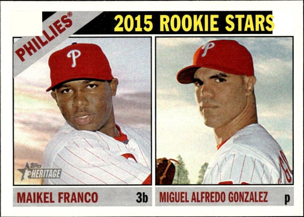 2015 Topps Heritage Maikel Franco #254 trading card