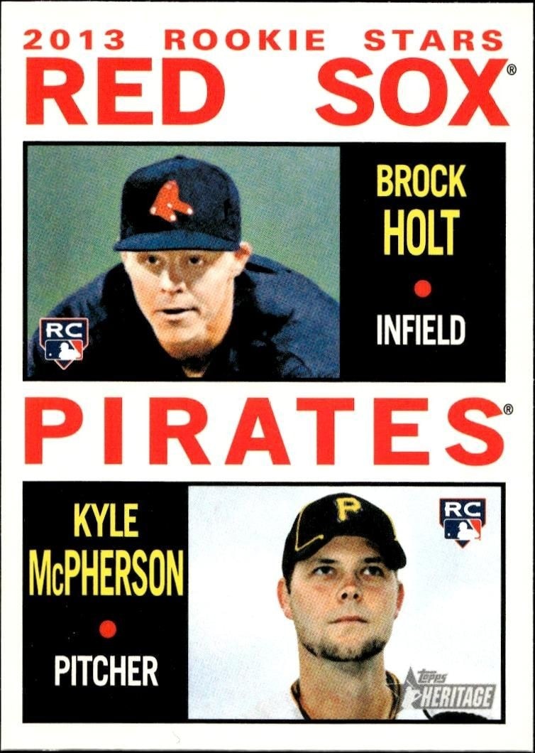 2013 Topps Heritage Brock Holt #74 trading card