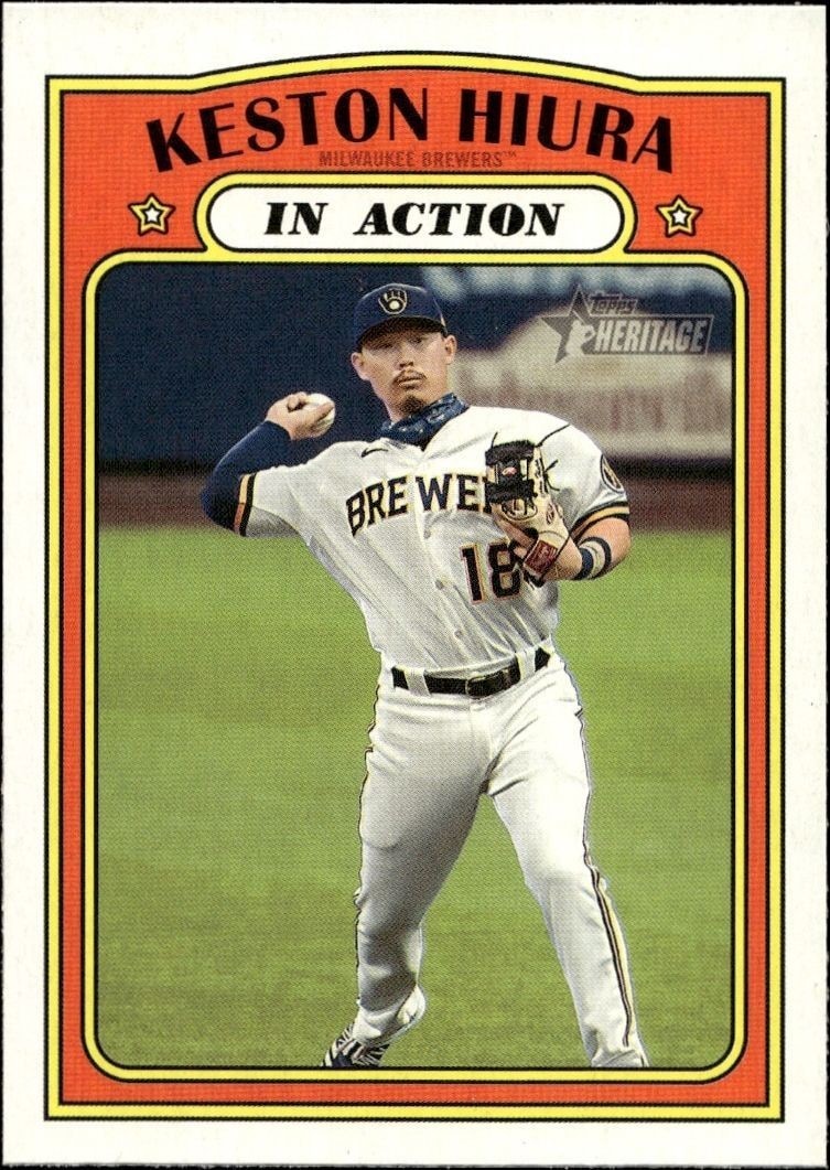 2021 Topps Heritage Keston Hiura #178 trading card