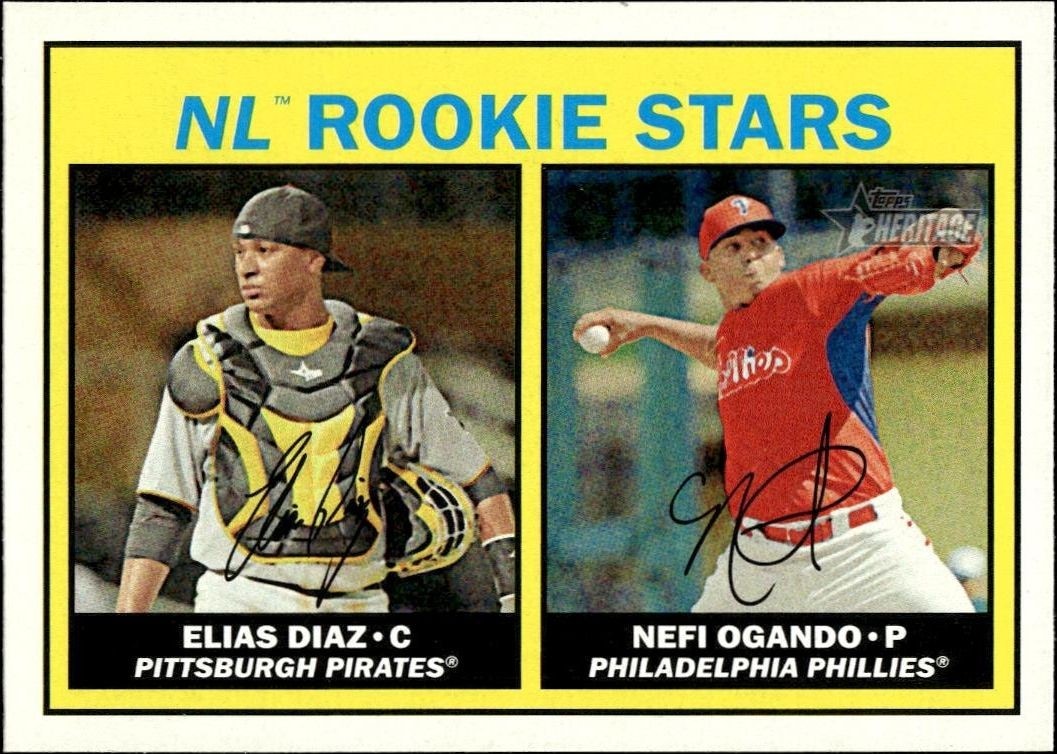 2016 Topps Heritage Elias Diaz #184 trading card