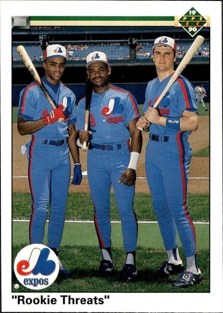 1990 Upper-Deck High Number Larry Walker #702 trading card