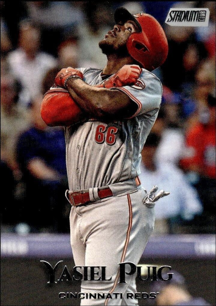 2019 Topps Stadium Club Yasiel Puig #73 trading card