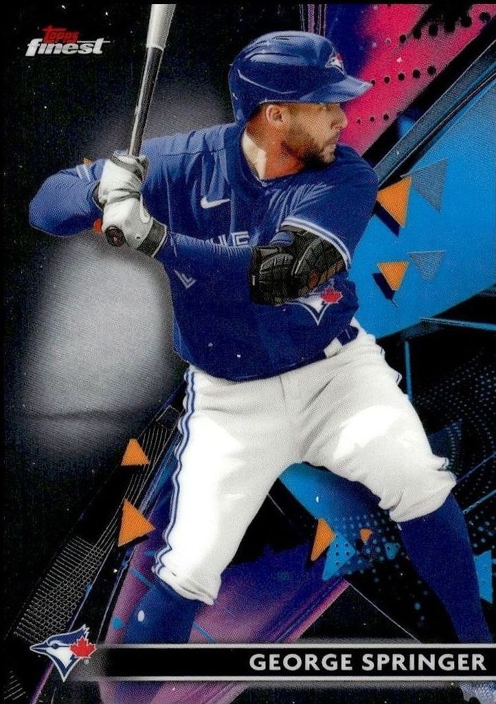 2021 Topps Finest George Springer #17 trading card