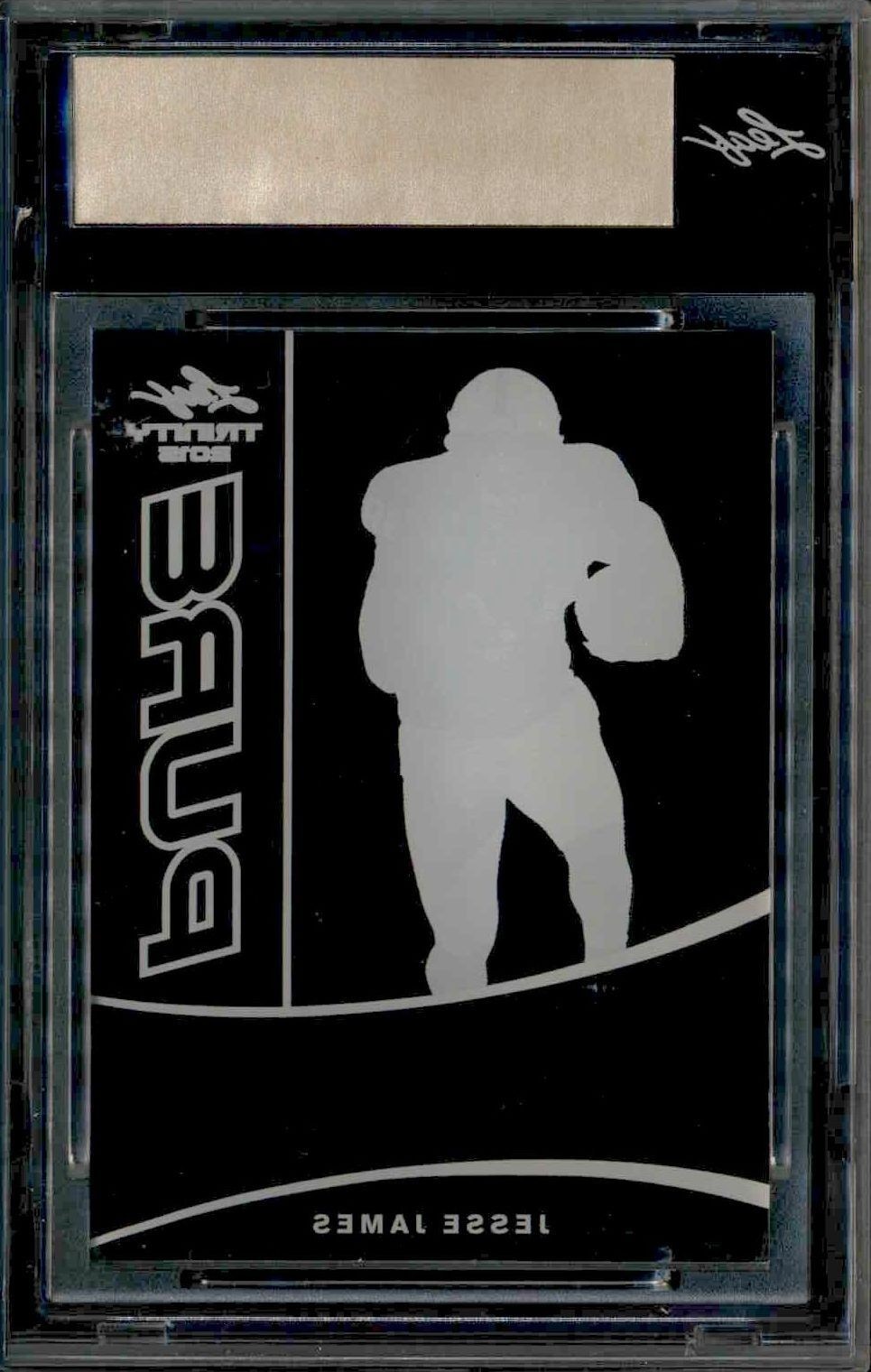 2015 Leaf Trinity Pure Jesse James #1/1 football trading card back