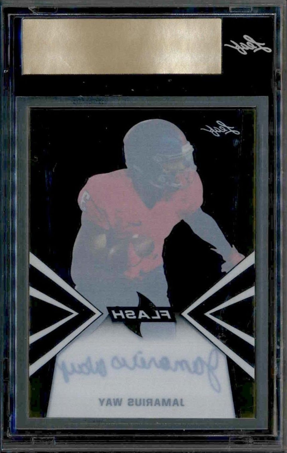 2019 Leaf Flash Draft Jamarius Way #1/1 football trading card back