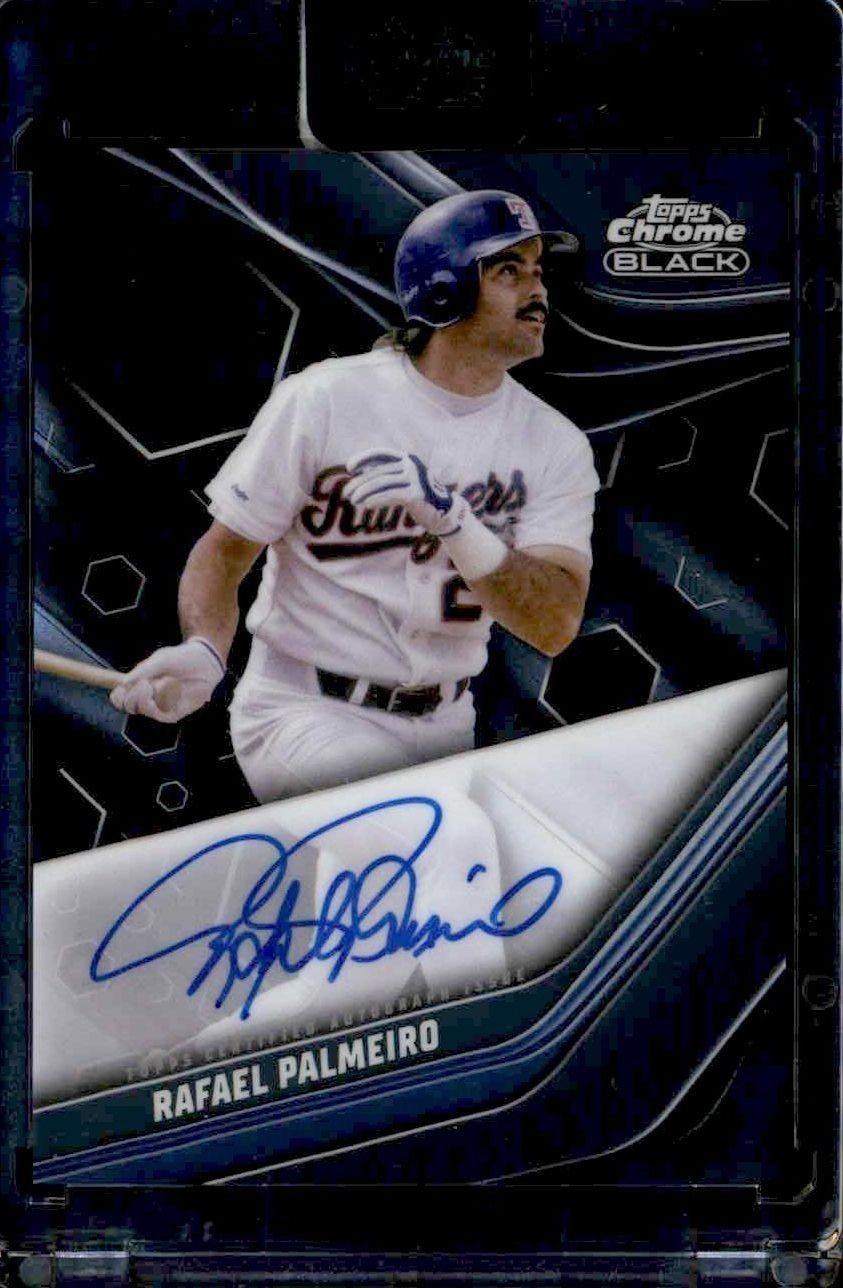 2023 Topps Chrome Black Rafael Palmeiro #CBA-RP trading card