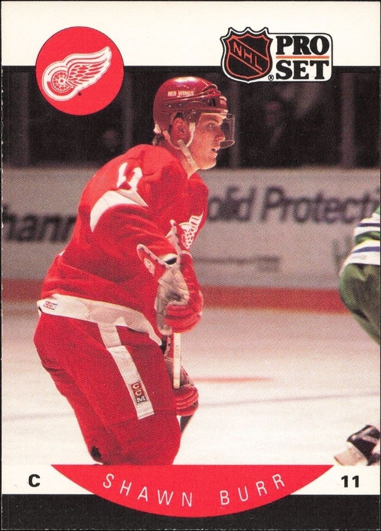 1990-91 Pro-Set Shawn Burr #66 trading card