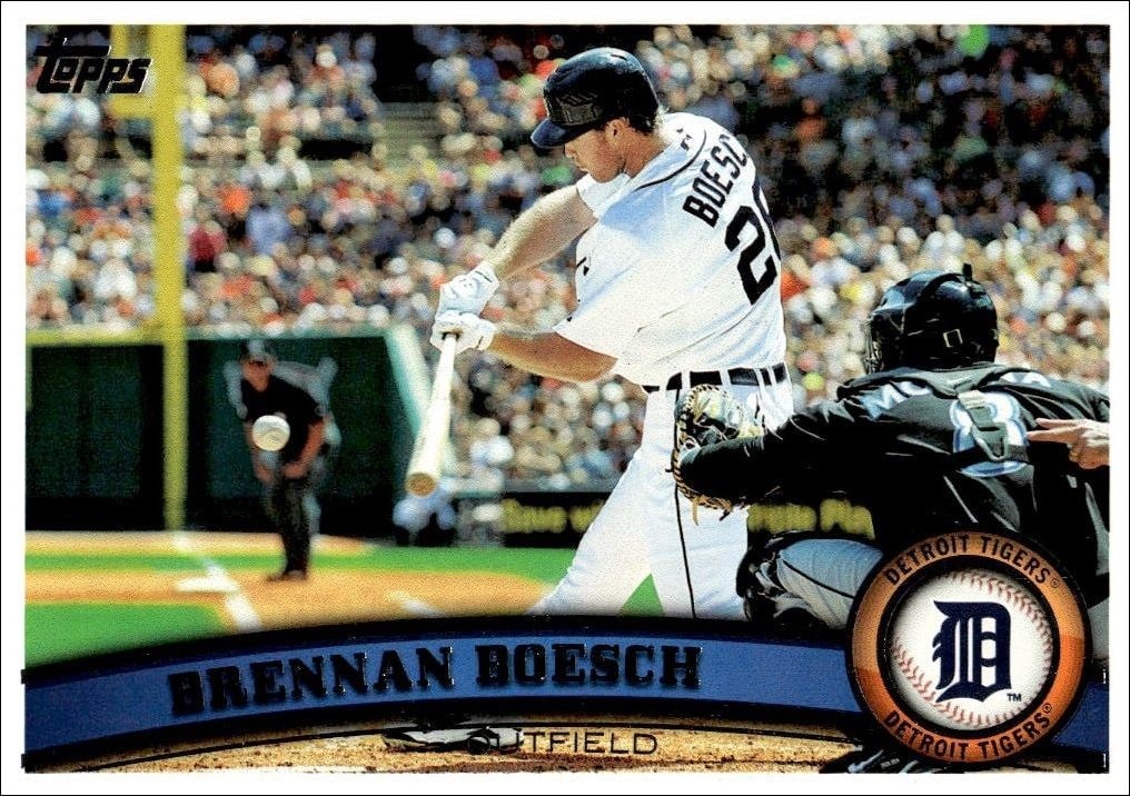 2011 Topps Series 1 Brennan Boesch #175 trading card