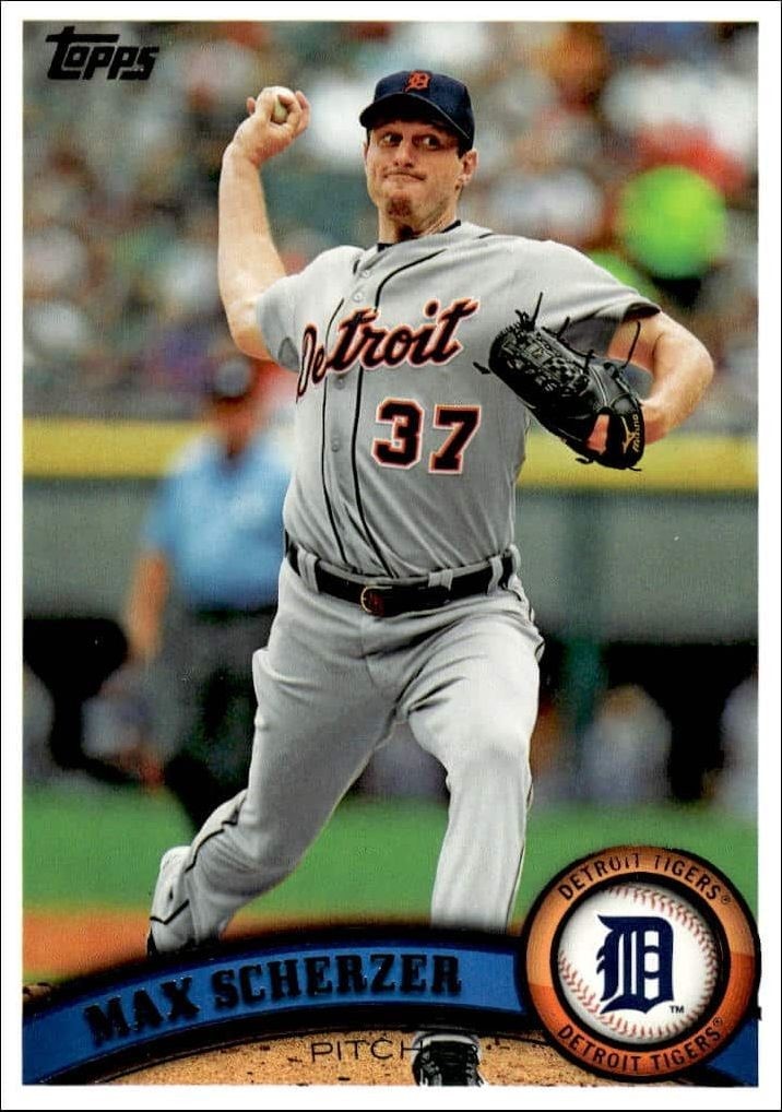 2011 Topps Series 1 Max Scherzer #33 trading card