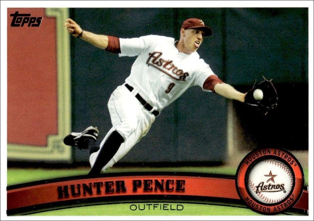 2011 Topps Series 1 Hunter Pence #45 trading card