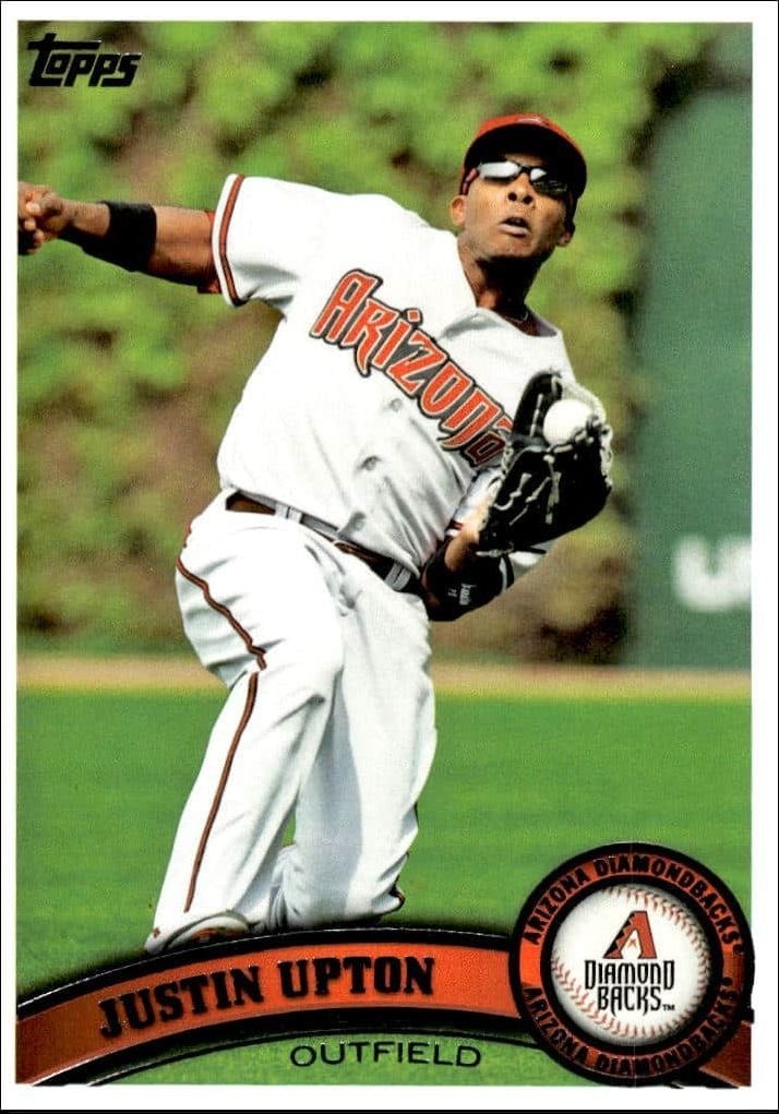 2011 Topps Series 1 Justin Upton #40 trading card