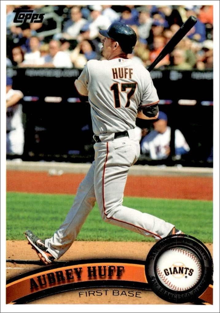 2011 Topps Series 1 Aubrey Huff #107 trading card