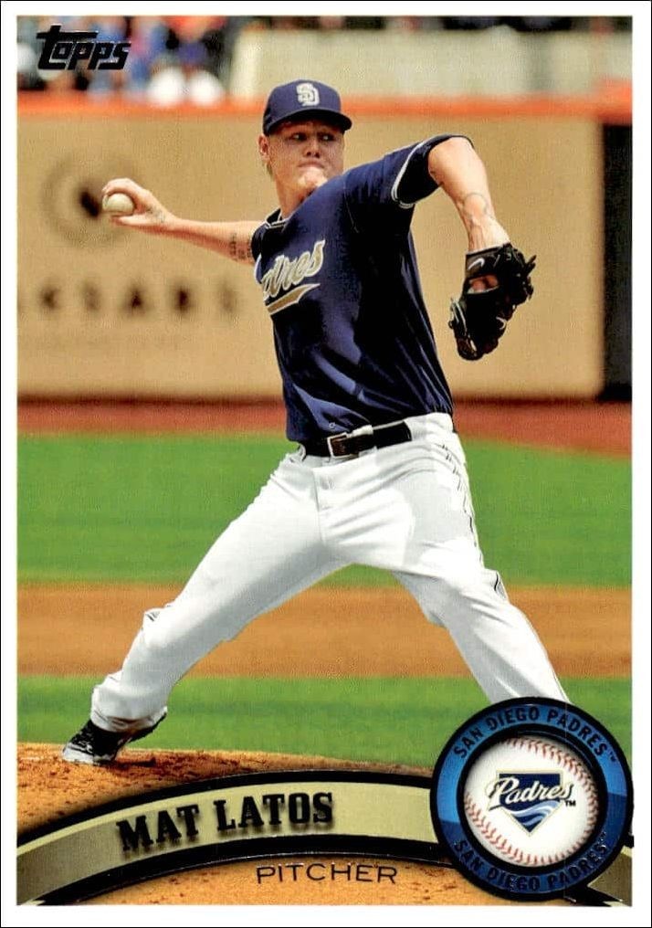 2011 Topps Series 1 Mat Latos #120 trading card