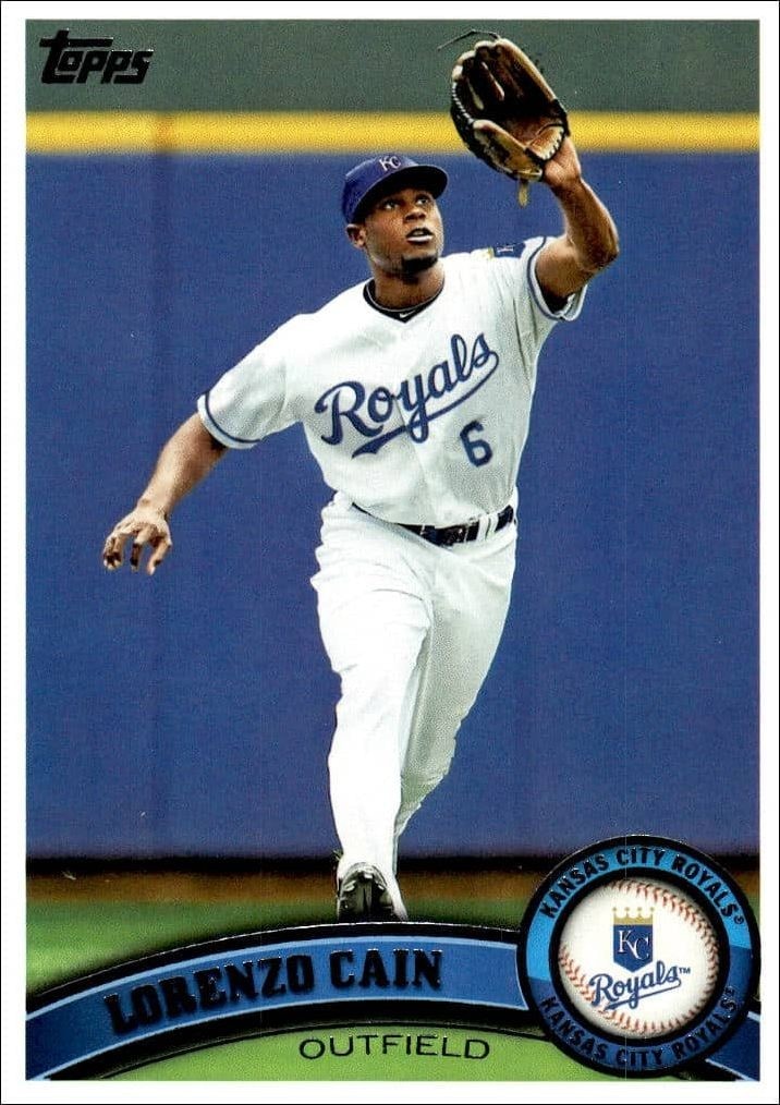 2011 Topps Series 2 Lorenzo Cain #533 trading card