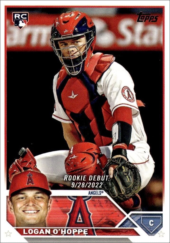 2023 Topps Update Series Logan O'Hoppe #US93 trading card