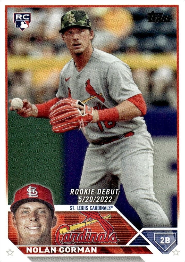 2023 Topps Update Series Nolan Gorman #US212 trading card