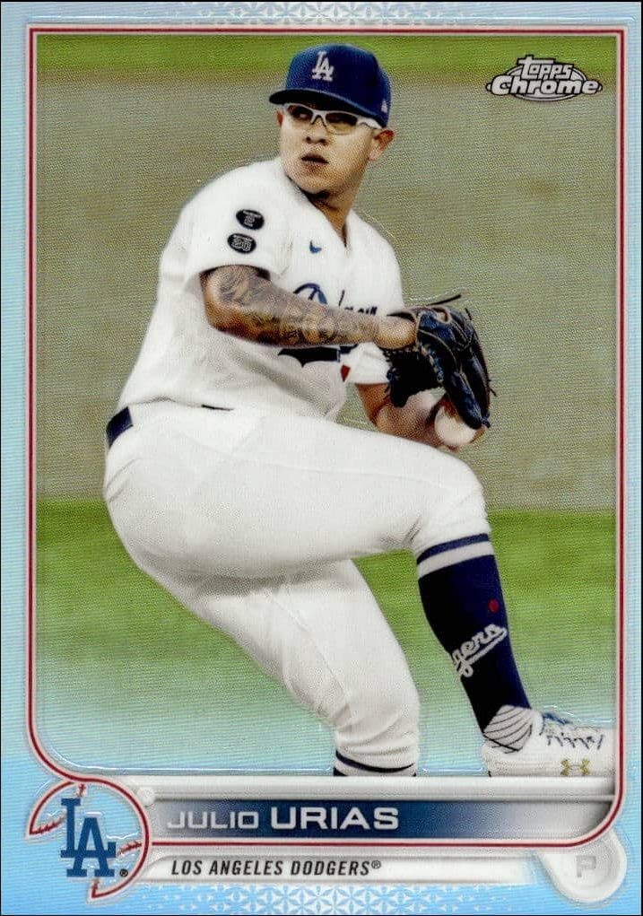 2022 Topps Chrome Julio Urías #3 trading card