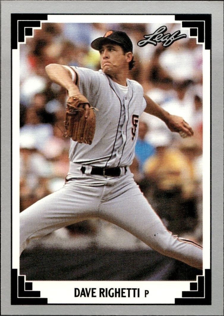 1991 Leaf Dave Righetti #301 trading card